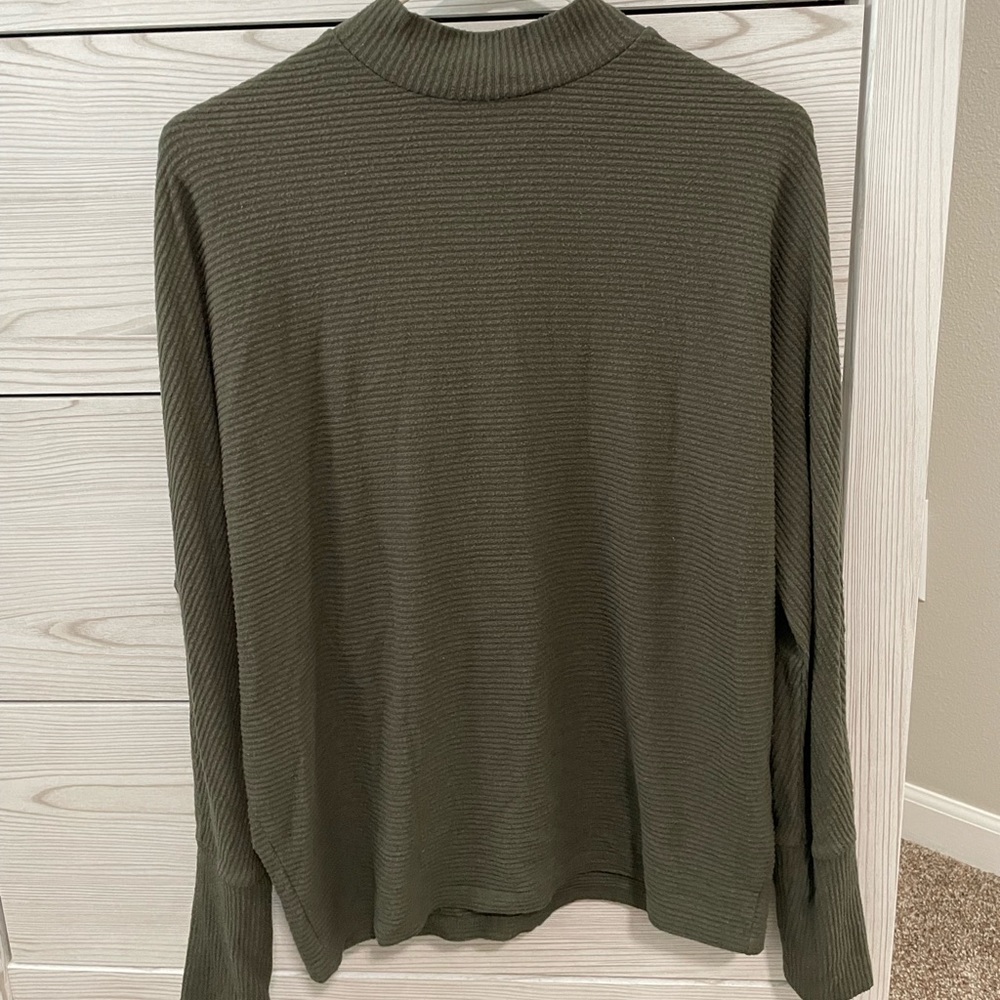 BP Size S Olive Green Faux Turtleneck Lightweight Sweater